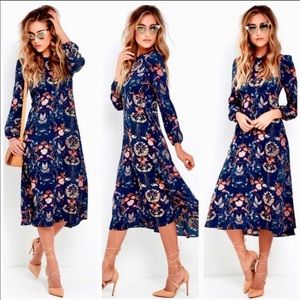 Lulus I Madeline midi dress. Never worn.